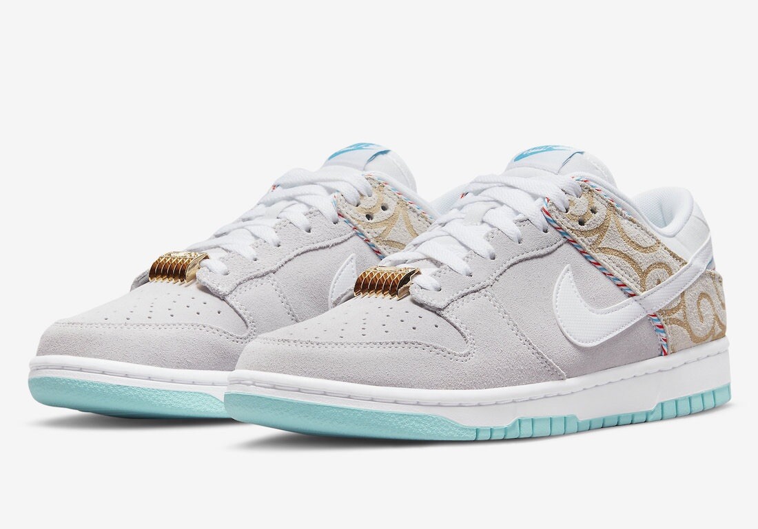 Size 7 - Nike Dunk Low Retro SE Barber Shop - Gray | eBay
