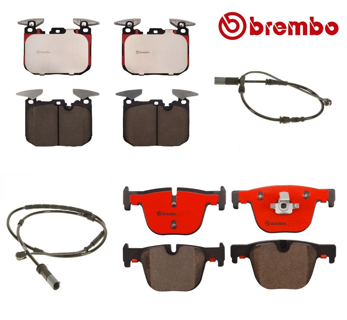 for BMW F30 335i 328i Front and Rear Disc Brake Pads Set and