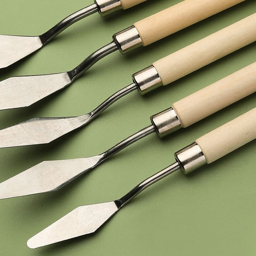 7Pcs Stainless Palette Knife Scraper Spatula Set For Artist Oil Painting Knives - Picture 7 of 15