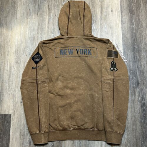 Felpa con cappuccio Nike New York Giants Salute to Service 2023 autentica maglione laterale - Foto 3 di 9