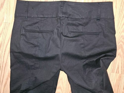 Women's Ann Taylor Cropped Black Capri Dress Pants Size 6 - Picture 7 of 8