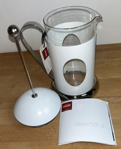 La Cafetiere 8 Cup Coffee Pot Stainless Steel/ White Brand New - Picture 5 of 8