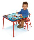Mickey Mouse Jr. Activity Table Set with 1 Chair Mickey Mouse Animal Print