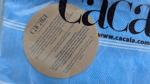 🔥NEW Cacala Lightweight & Thin Turkish Beach Towel 100% Cotton 37" x 70" - Blue - Picture 4 of 19