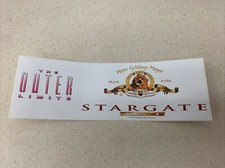 The OUTER limits Sticker MGM Stargate SG-1 New 9  x3  
