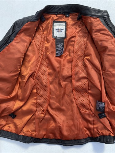 Chaqueta de cuero negra mediana Harley Davidson MOXIE 3N1 para mujer 98003-11VW con capucha - Imagen 12 de 12