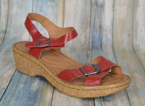Josef Seibel Kira 09 Damen Gr. 41 US 10-10,5 Rot Knöchelriemen Plateau Sandalen - Bild 2 von 12