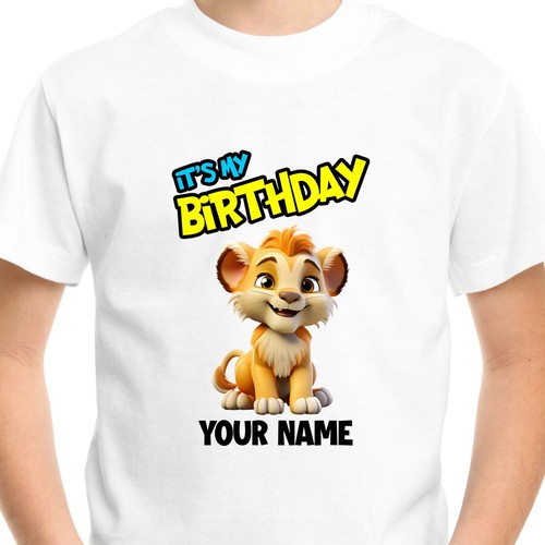 T-shirt personnalisé animaux mignon enfants jungle zoo anniversaire enfants garçons tee-shirt - Photo 10 sur 36