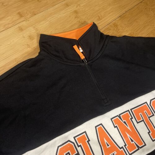 '47 San Francisco Giants Womens Quarter-Zip Crop Top Sweater Long Sleeve Small S - Picture 6 of 16