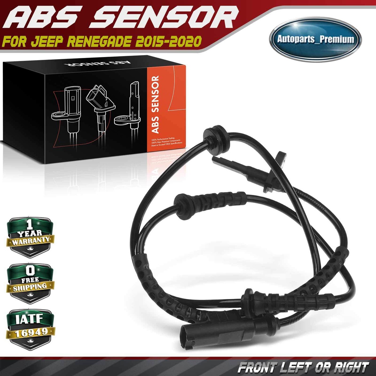 ABS Wheel Speed Sensor for Jeep Renegade 2015-2023 68246922AA
