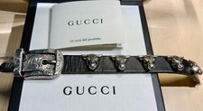 Gucci Anger Forest Bull Head Bracelet 925 Sil...