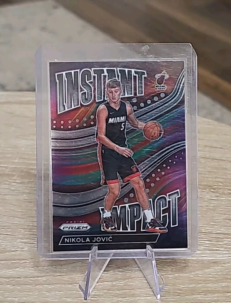 2022-23 Panini Prizm Basketball Nikola Jovic Instant Impact Insert RC #7.