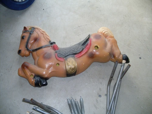 vintage wonder horse spring rocking horse ( apart )