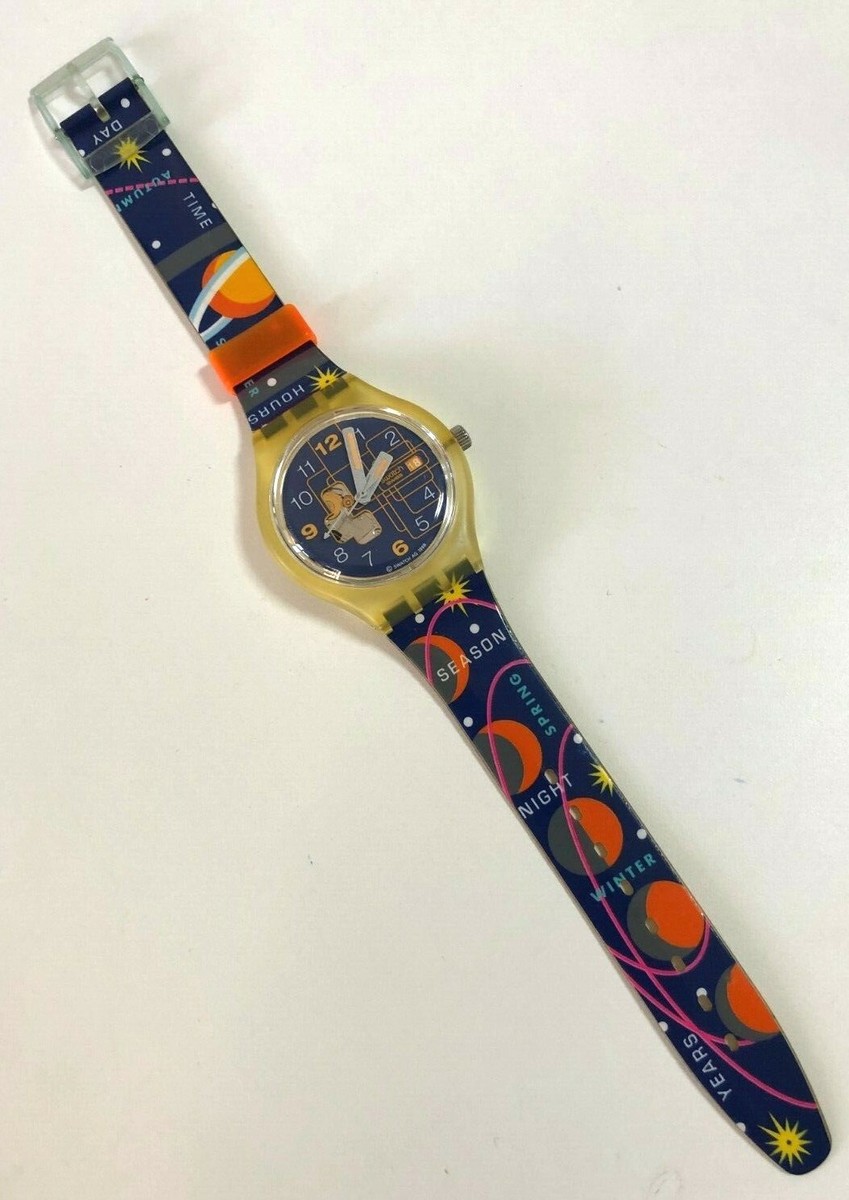 SWATCH AUTOQUARTZ - STK404 LABIRINTO - KINETIC NEW BATTERY