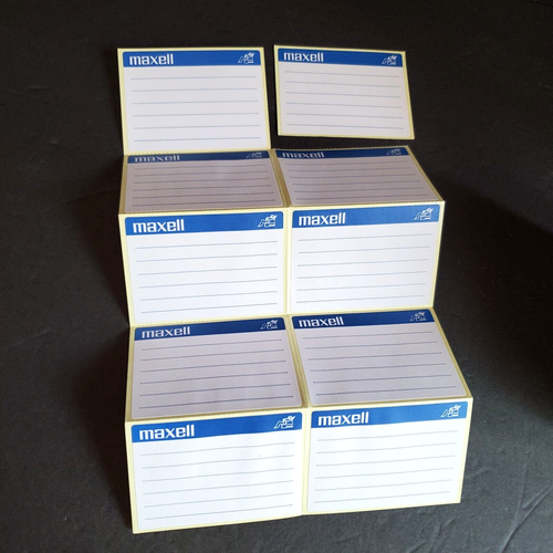 Maxell 3.5" PC MF 2HD Floppy Disks Box of 10 with Labels NEW OPEN BOX - Picture 3 of 8