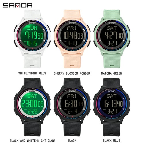Sanda 6158 Neu veröffentlicht Mehrere Funktionen Outdoor Sport Wasserdicht Digital - Bild 12 von 30
