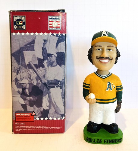 Rollie Fingers 2001 Oakland A's Hall of Fame Cooperstown Collection Bobblehead - Picture 3 of 3