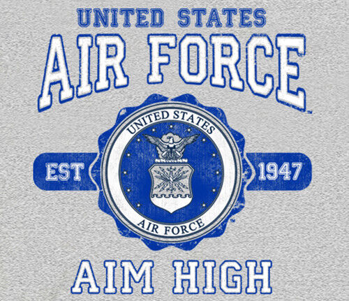 U.S. Air Force USAF Emblem / Kreis GRAU Erwachsenen Shirt - Bild 1 von 2