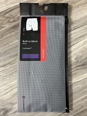 Lululemon Built To Move Boxer Short 7  Luxtreme Size M   Petrol Purple 07208