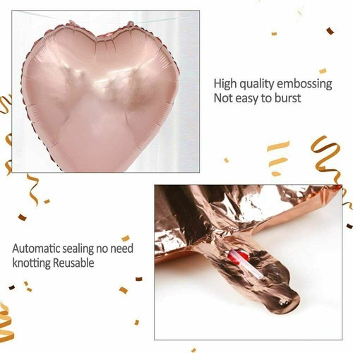 48Pcs Happy Birthday Foil Balloons Set Bunting Banner Party Decoration Rose Gold - Picture 7 of 12