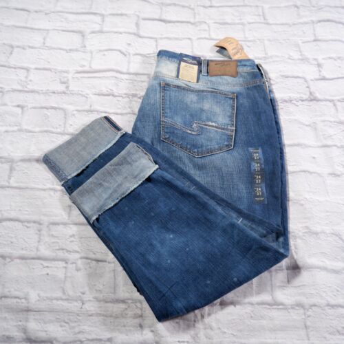 Neu mit Etikett Silver Jeans Girlfriend Tapered Cuffed Distressed Damenjeans blau 24 - Bild 10 von 20