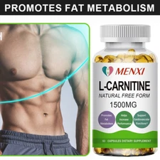 L-Carnitine 1500mg For Fat Burner Weight Loss Antioxidant Support High Potency