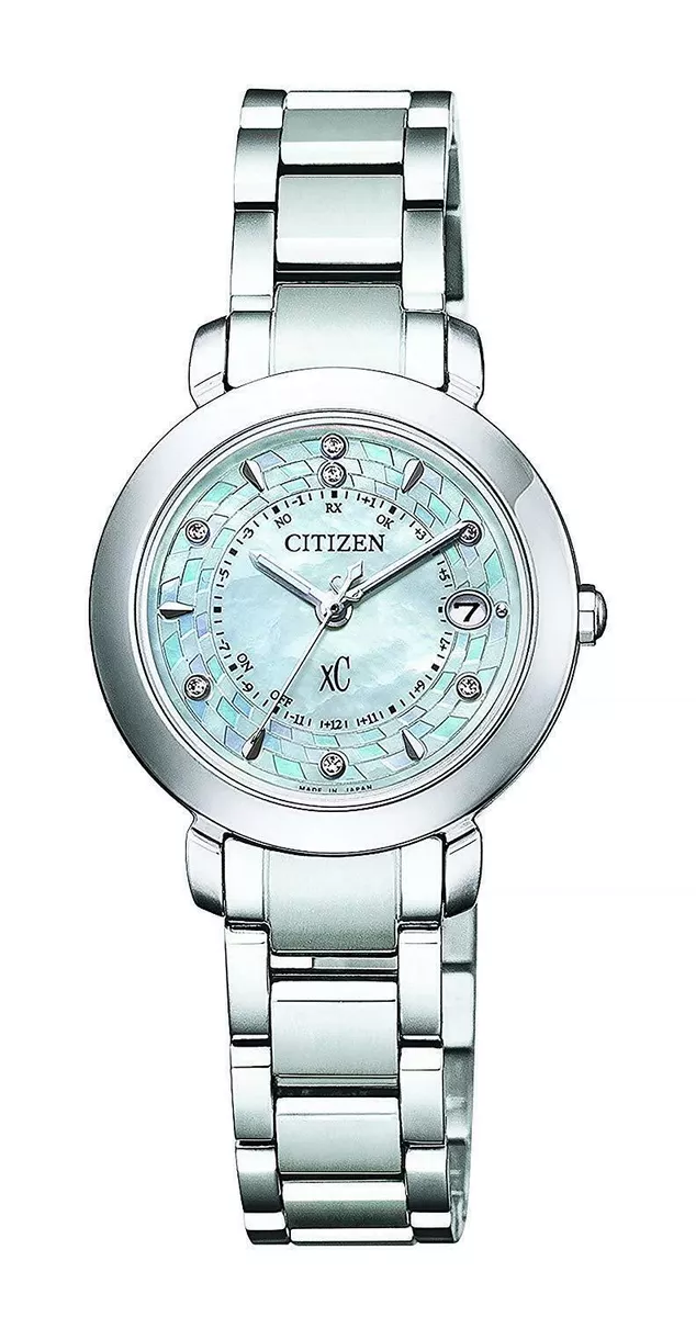 CITIZEN xC Hikari Collection ES9440-51W Eco-Drive Solor Radio Women's Watch New