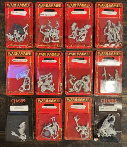 Warhammer Chaos Blisters (1997-2000) Sealed NIB OOP Metal Pewter Vintage Rare - Picture 2 of 52