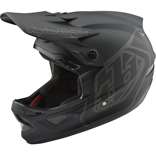Troy Lee Designs TLD D3 Fiberlite Downhill MTB Helmet Mono Matte Black Large