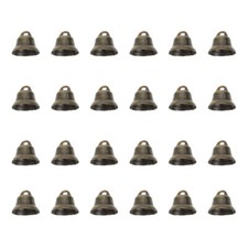 100Pcs Copper Cowbell Vintage Small Craft Bell Keychain Charms
