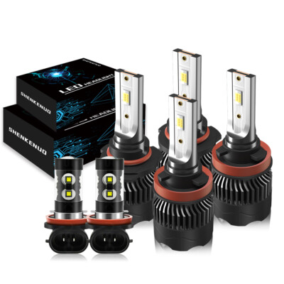 Para For Ford Edge 2007-2010 coche LED faro alto /bajo + luz antiniebla 6pcs