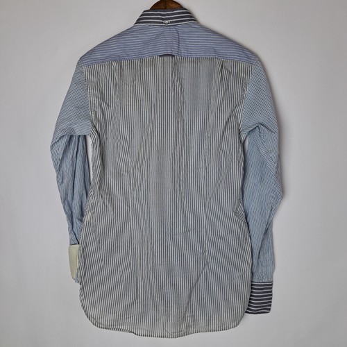 Rag & Bone Shirt Mens Small Colorblock Button Down Long Sleeve Flip Cuff Striped - Picture 8 of 22