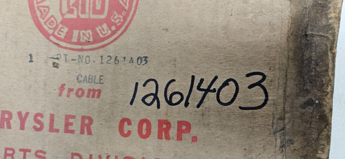1946-1949 Chrysler Dodge Desoto Plymouth Speedometer Cable 1261403 NOS - Picture 3 of 5