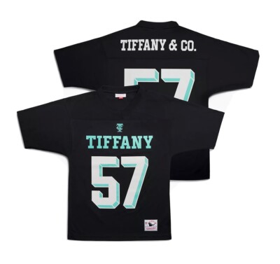 e12 Tiffany NFL ミッチェル&ネス　フットボールジャージ　M Tiffany Co x NFL x Mitchell & Ness Football Jersey Tiffany Blue