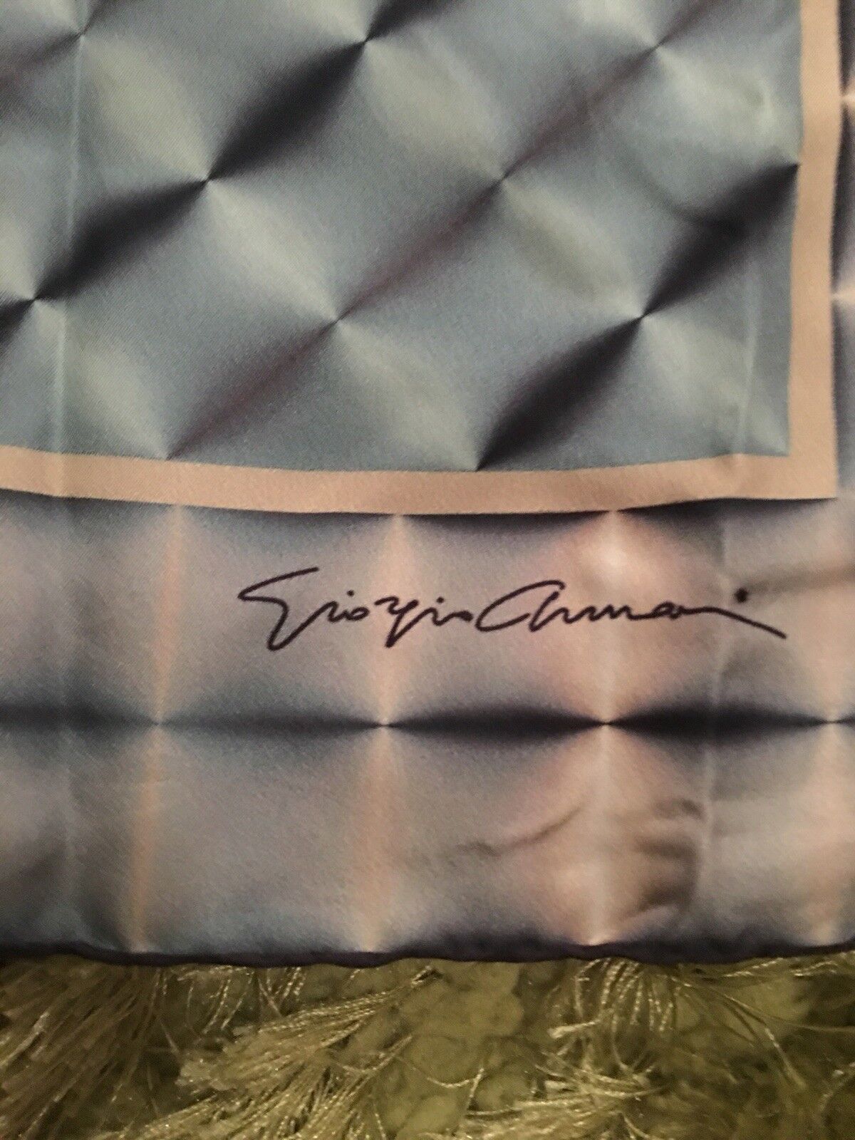 GIORGIO ARMANI WOMENS SCARF NWOT, BLUE