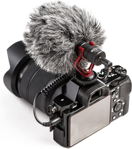 Boya BY-MM1 Compact On Camera Shotgun Video Microfono Vlogging Registrazione Mic - Foto 4 di 15