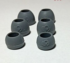 2 pair Original Skullcandy Earphones buds tips gels grey and two tone all sizes