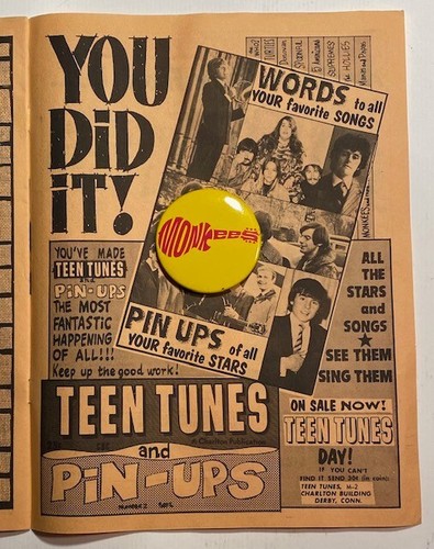 MONKEES Monkee Fan Club BOOKLET Words to 24 SONGS Charlton No. 4 Fall 1967 - Picture 6 of 7