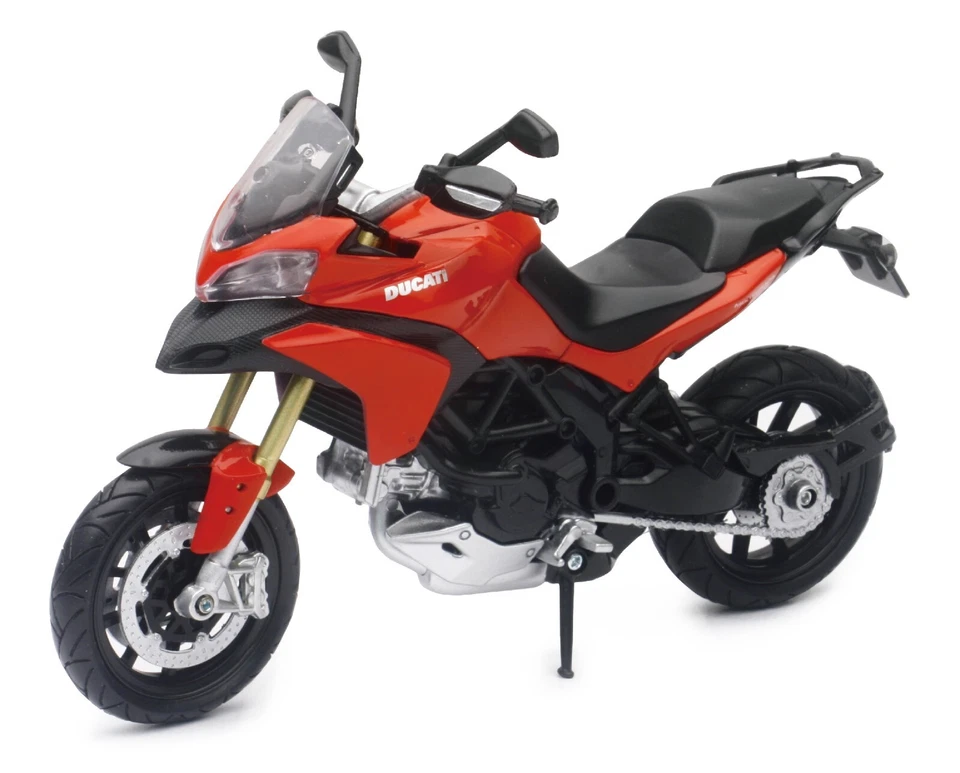 NEW-RAY MODELLINO MOTO DUCATI MULTISTRADA 1200S PIKES PEAK 1:12 ROSSO/BIANCO PZ1 - Immagine 2 di 4