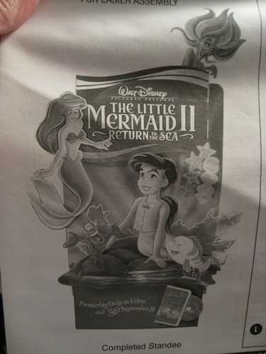 Disney Little Mermaid II on video Standee Display - Ariel, Flounder, Sebastian - Picture 2 of 12