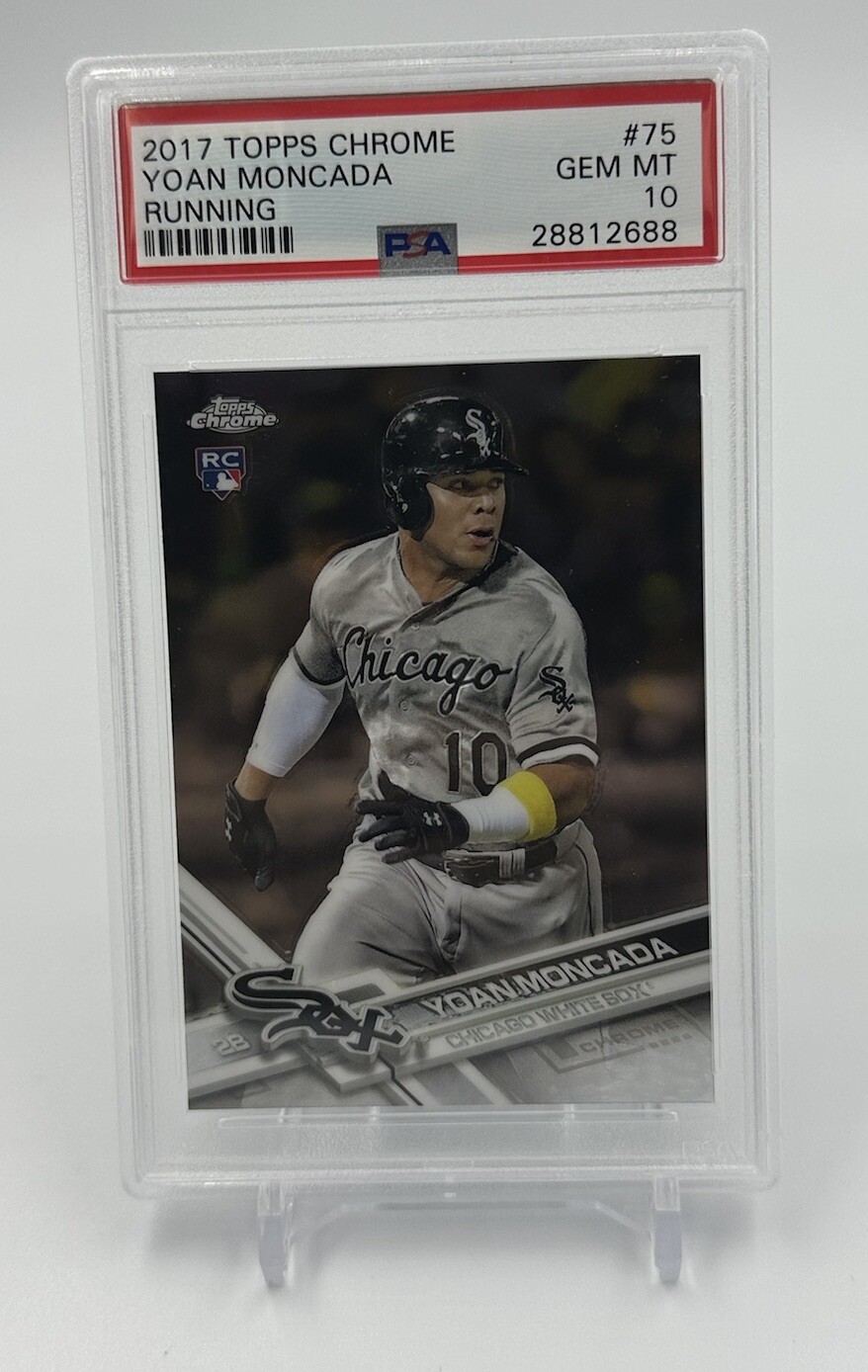 2017 Topps Chrome Yoan Moncada Running Rookie Card RC #75 PSA 10