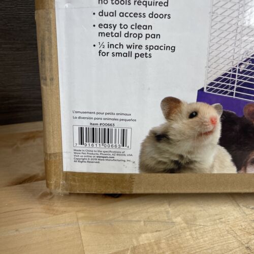 Ware 4 Story Cage Chewproof Rats,Hamster,Gerbils and Mice Steel Construction New - Picture 2 of 4