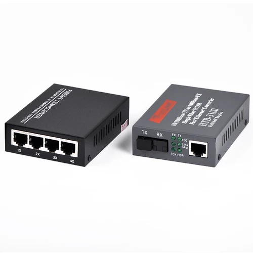 Premium 10/100Mbps 1Port and 4Ports Ethernet to Fiber Optic Media Converters