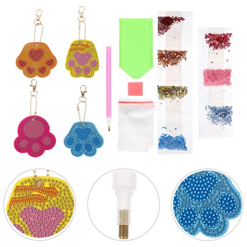 Art Kits Dog Wall Art Keychain Making Supplies Rhinestone Painting - 第 2/12 張圖片