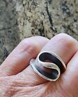 Ring Size 7.5 Neat Piece! Retired James Avery Thick Swirl