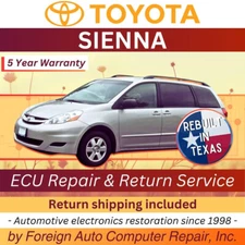 Repair Service of your Sienna Toyota ECU - Quick Quality Service, 5 Yr Warranty