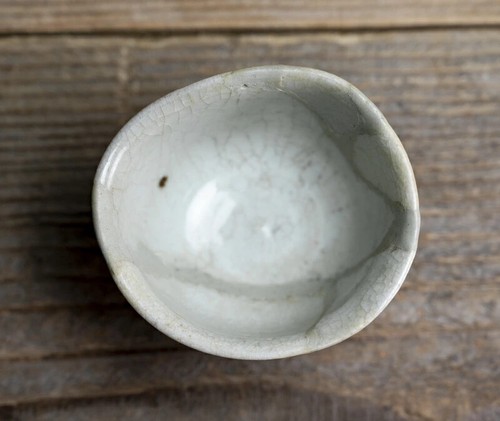 Antique Early Imari Grass Design Guinomi (Sake Cup) Edo 17th Century Japan - Picture 7 of 16