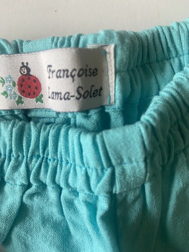 NWT Girls 3 FRANCOIS LAMA-SOLET Turquoise Hand Embellished 2pc boho Halter Set - Picture 7 of 10