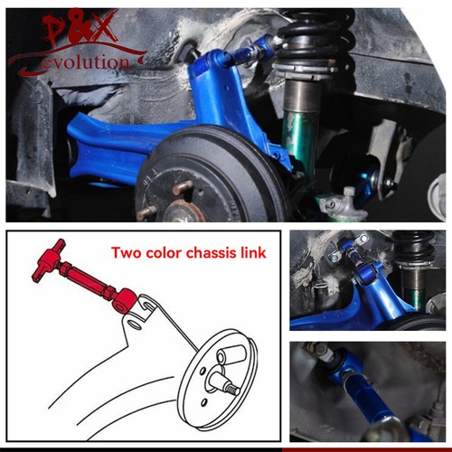 Front Upper Control Arms & Adjustable Rear Camber Kit for Honda Civic EK 96-00 - Picture 8 of 9