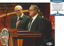 JERRY REINSDORF CHICAGO BULLS SIGNED HOF 8x10 PHOTO WHITE SOX BECKETT BAS COA